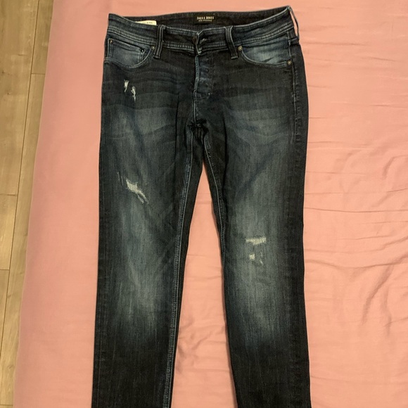 Jack & Jones mens slim fit jeans 33 x 32 - Picture 1 of 4